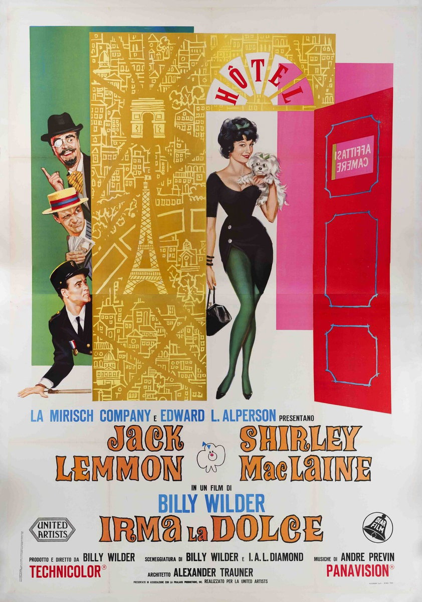 Manifesto 2 per il film Irma la dolce (1963)