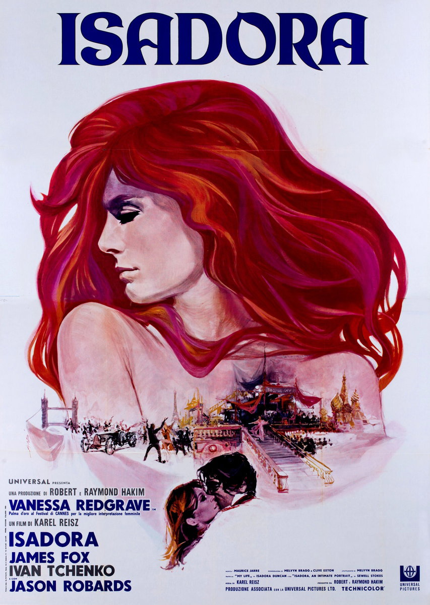 Manifesto 2 per il film Isadora (1968)