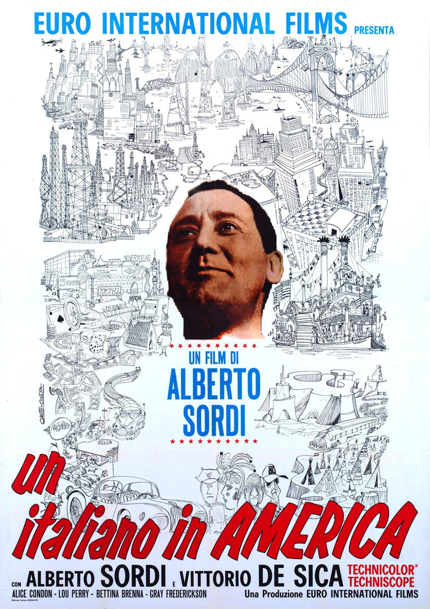 Manifesto 2 per il film Un italiano in America (1967)