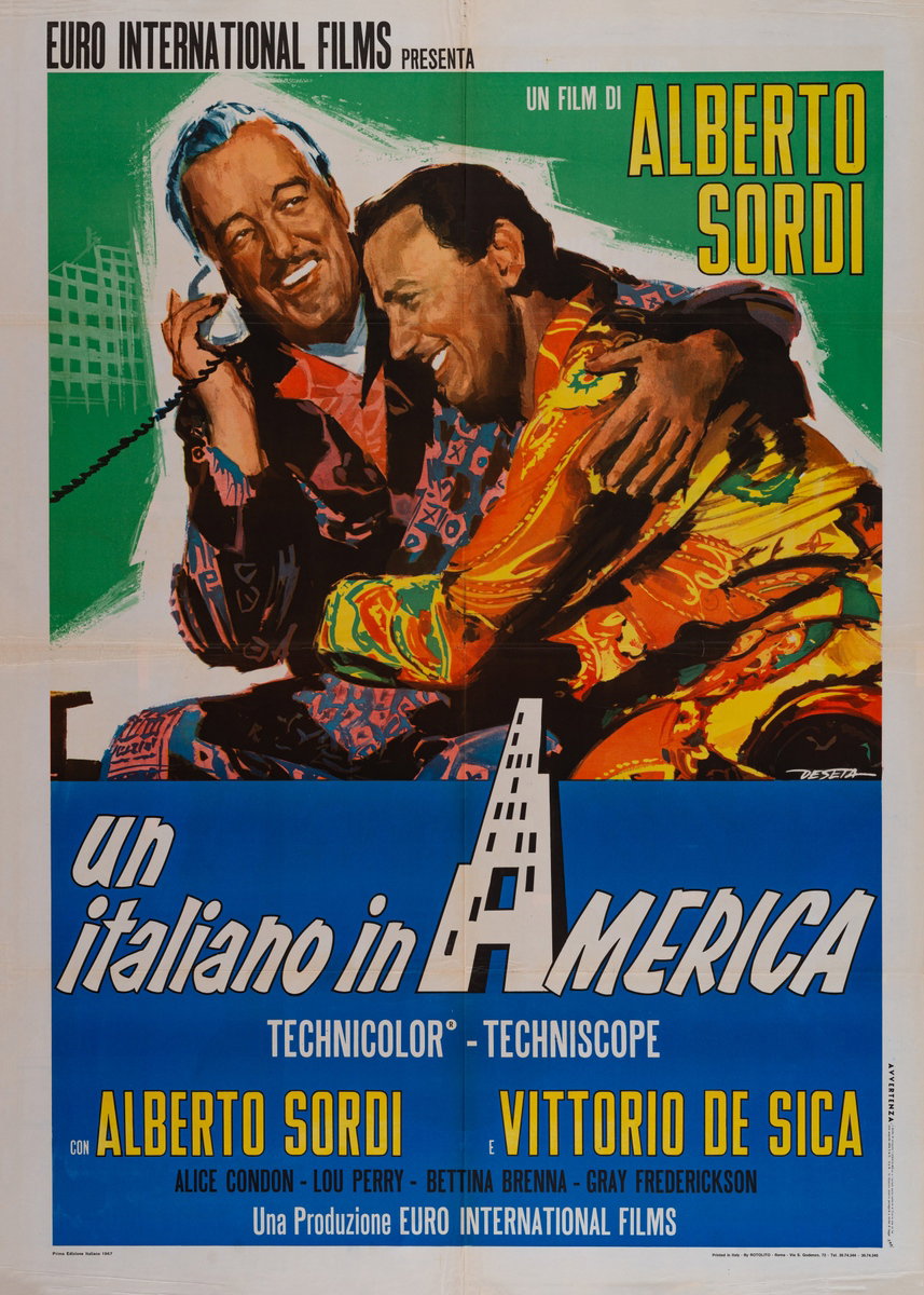 Un italiano in America - Manifesto 3