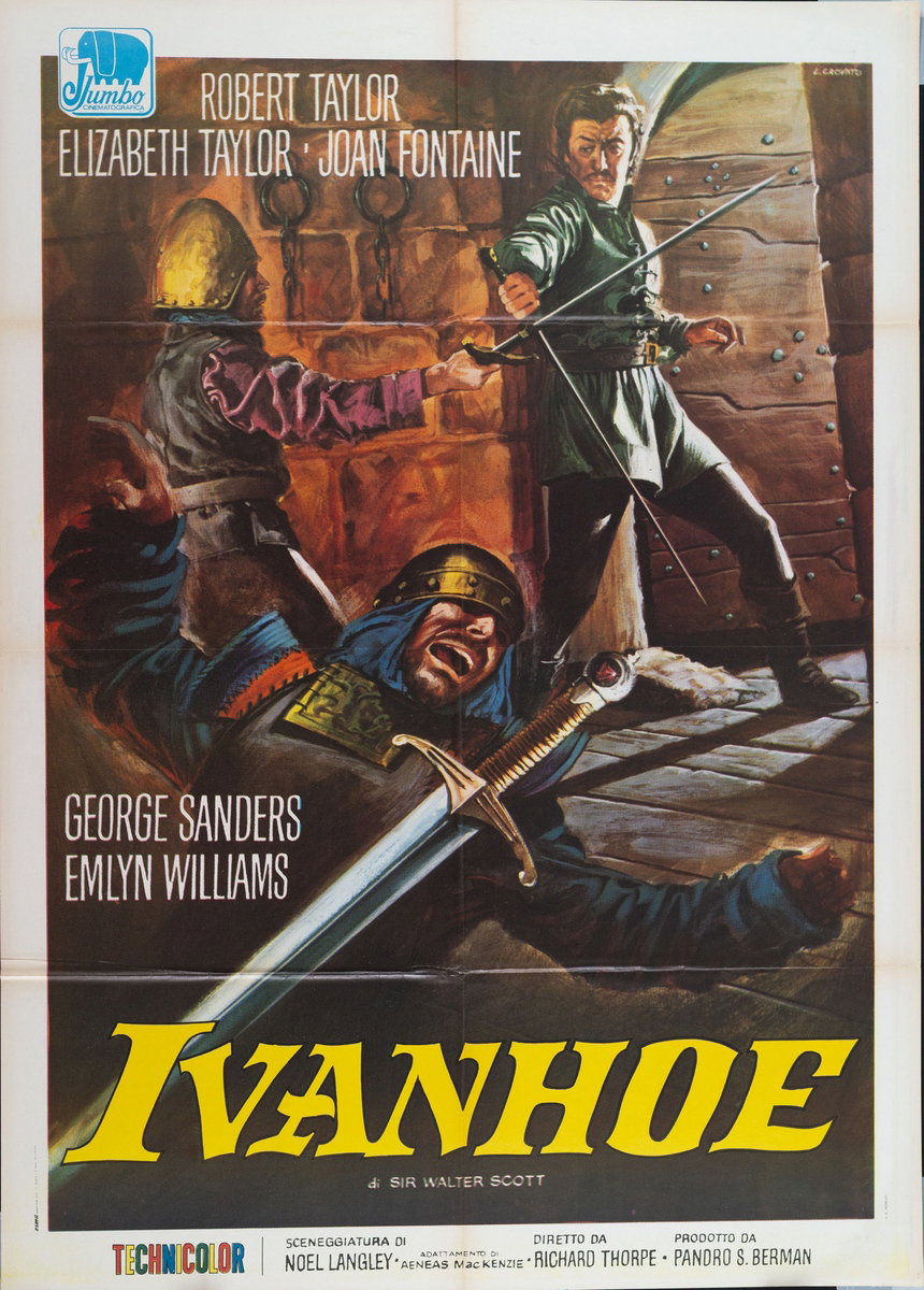 Poster 7 for the film Ivanhoe (1952), painted by Luciano Crovato