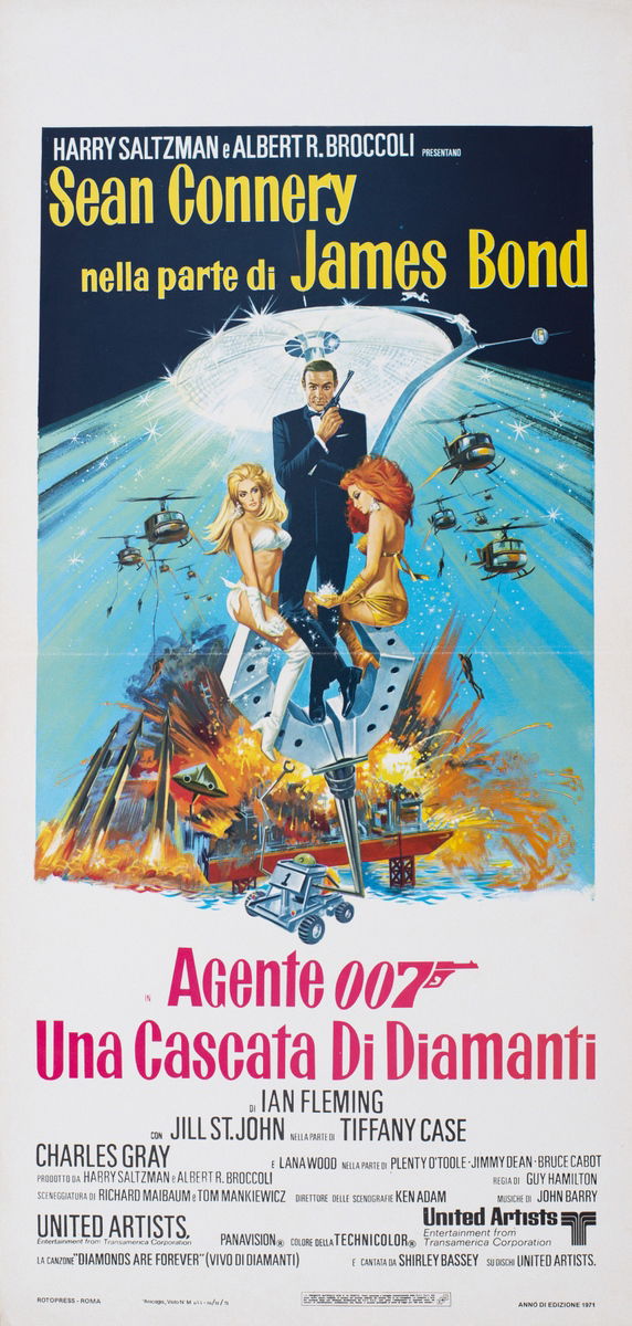 Agente 007 - Una cascata di diamanti - Locandina 1