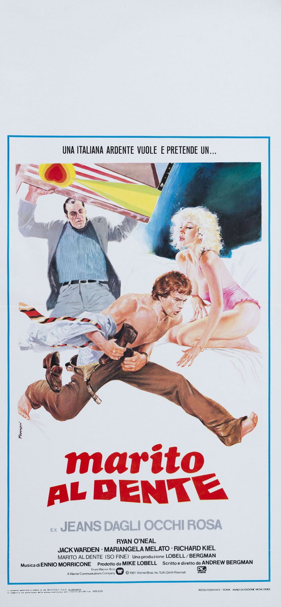 Locandina 2 for the film So Fine (1981), painted by Mario Ferrari (Mafè)