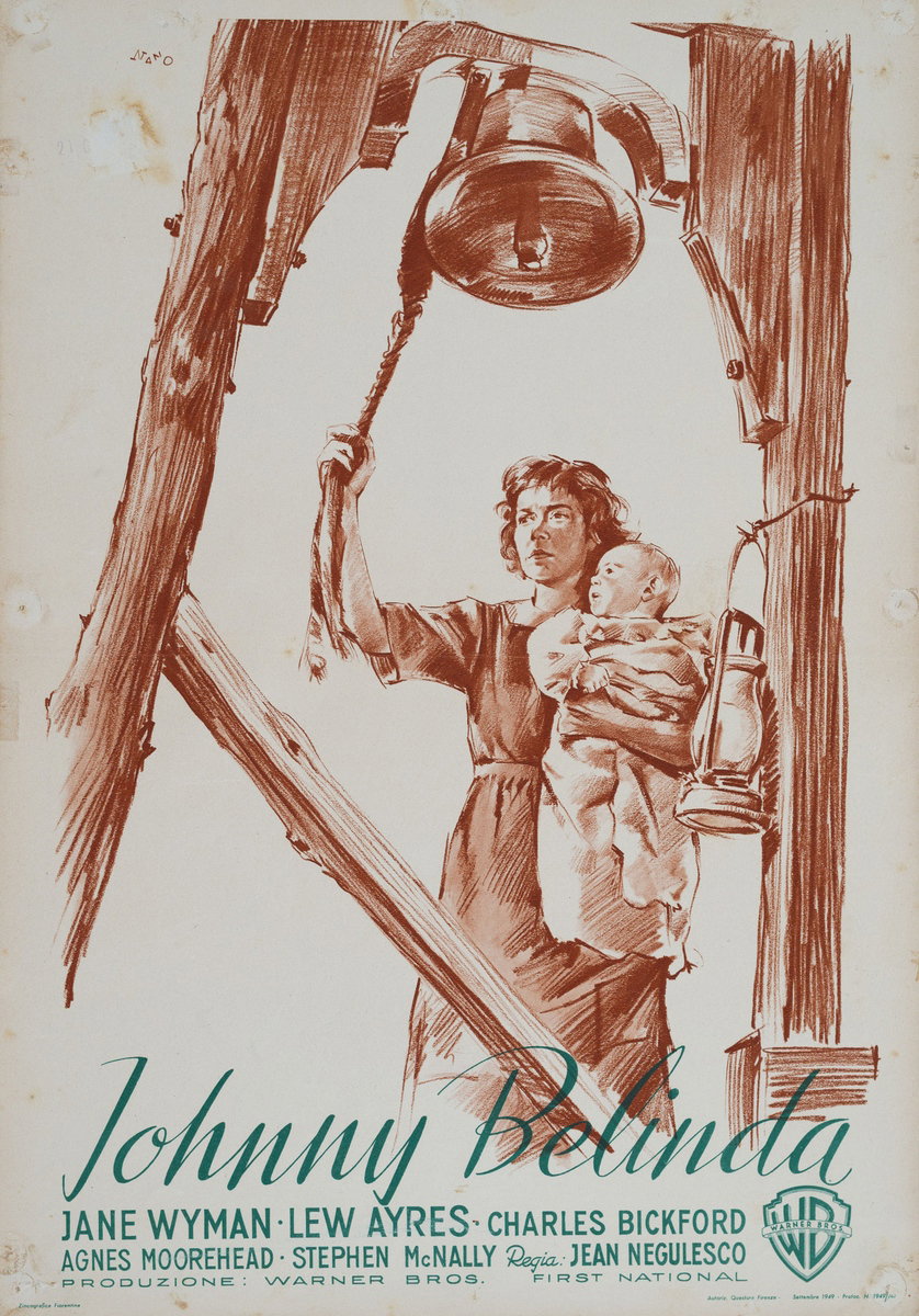 Lobby Card 7 for the film Johnny Belinda (1948), painted by Silvano Campeggi (Nano)