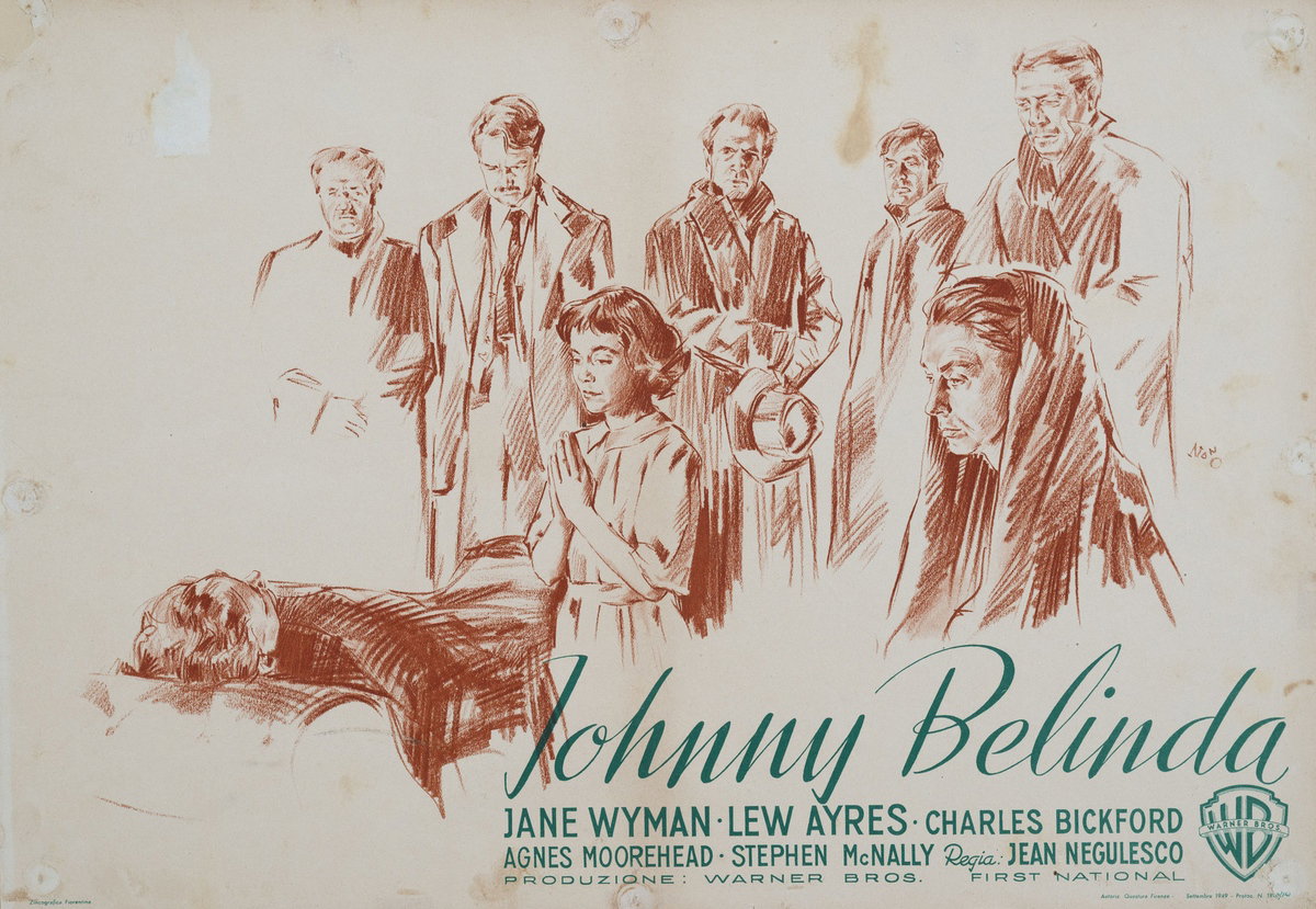 Fotobusta 22 per il film Johnny Belinda (1948), dipinto da Silvano Campeggi (Nano)