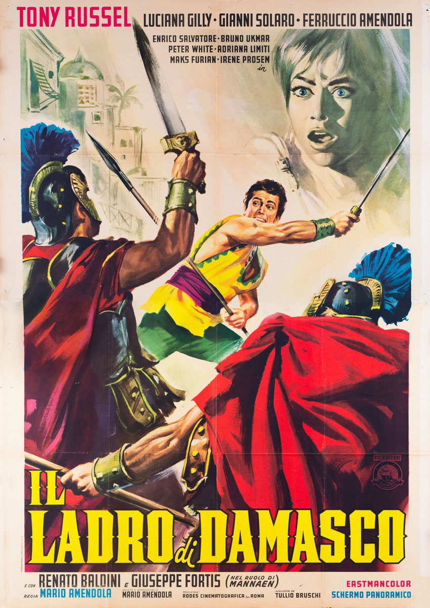 Manifesto 2 per il film Il ladro di Damasco (1964)