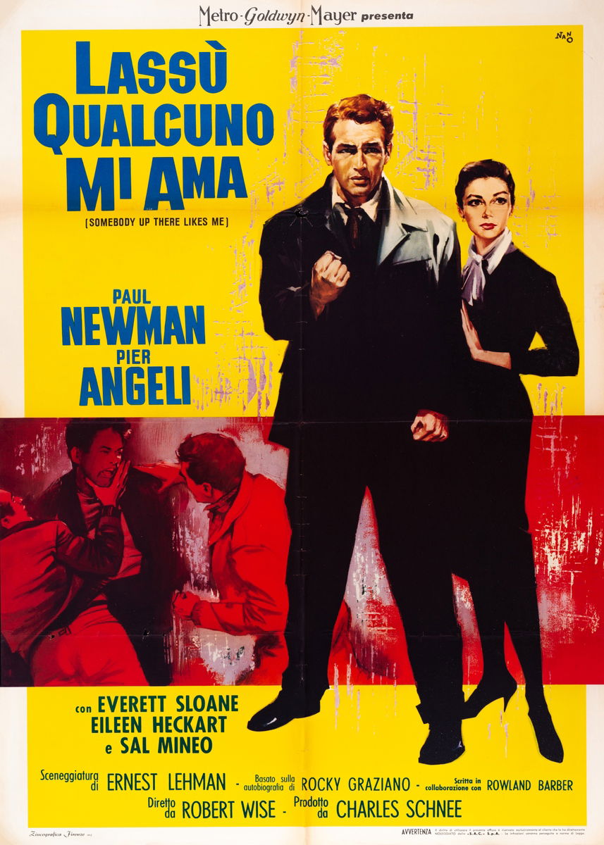 Lassù qualcuno mi ama - Manifesto 1