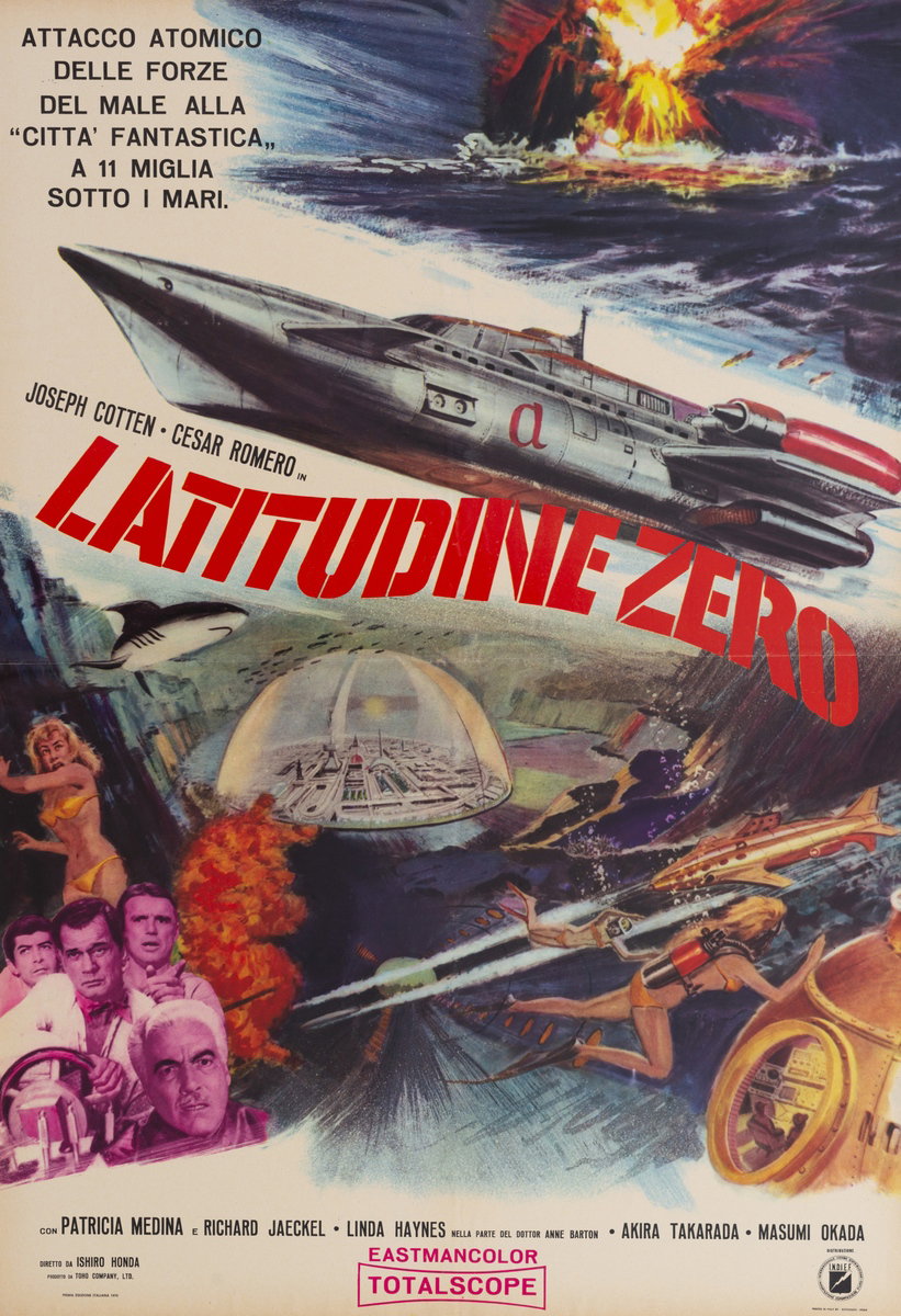 Poster 2 for the film Latitude Zero (1969)