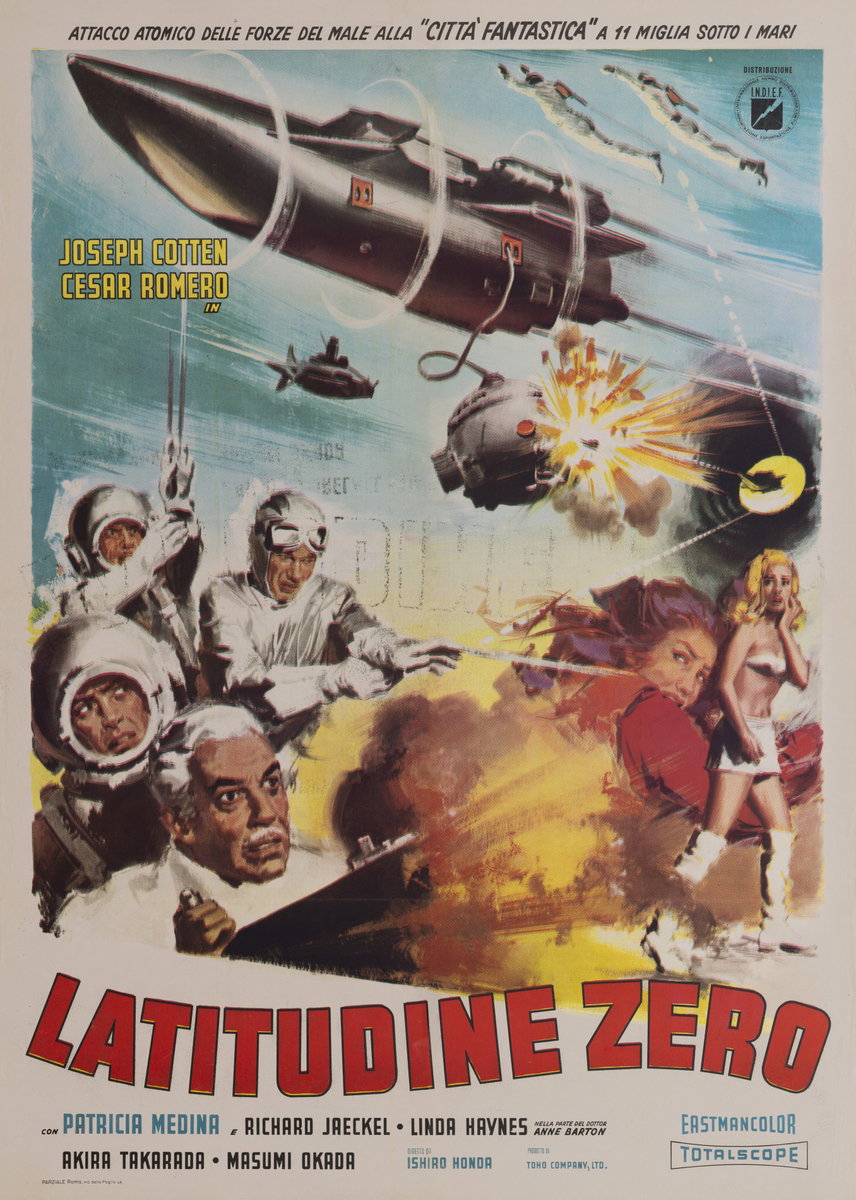 Manifesto 3 per il film Latitudine Zero (1969)