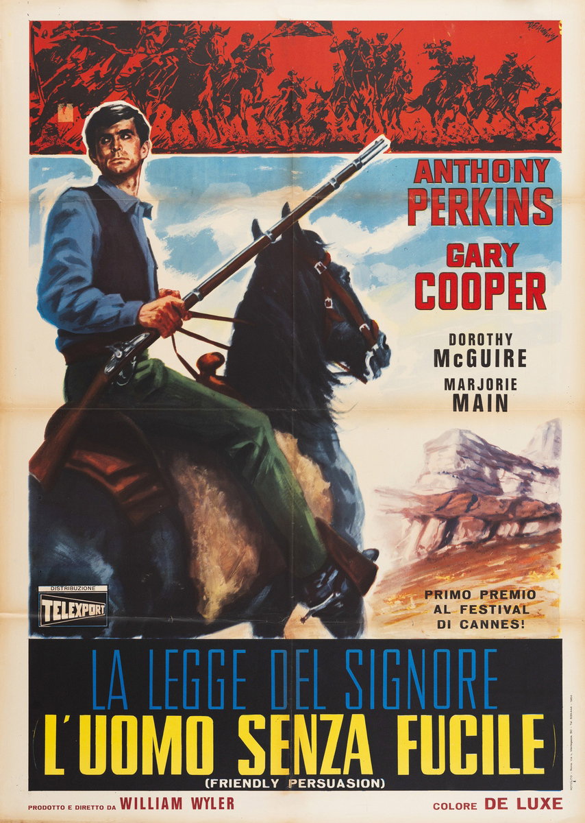 Manifesto 2 per il film La legge del Signore (1956), dipinto da Arnaldo De Amicis (Aldo)