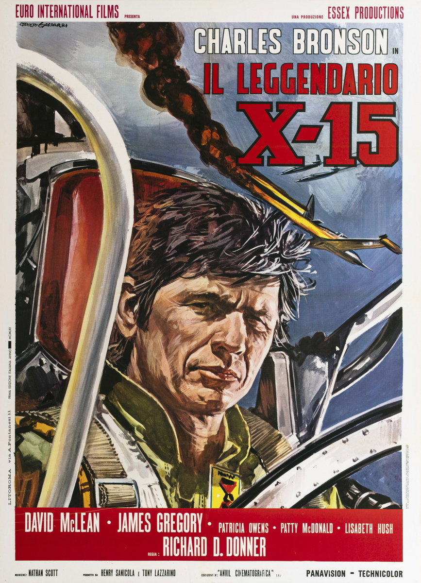 Manifesto 3 per il film Il leggendario X-15 (1961), dipinto da Rodolfo Gasparri