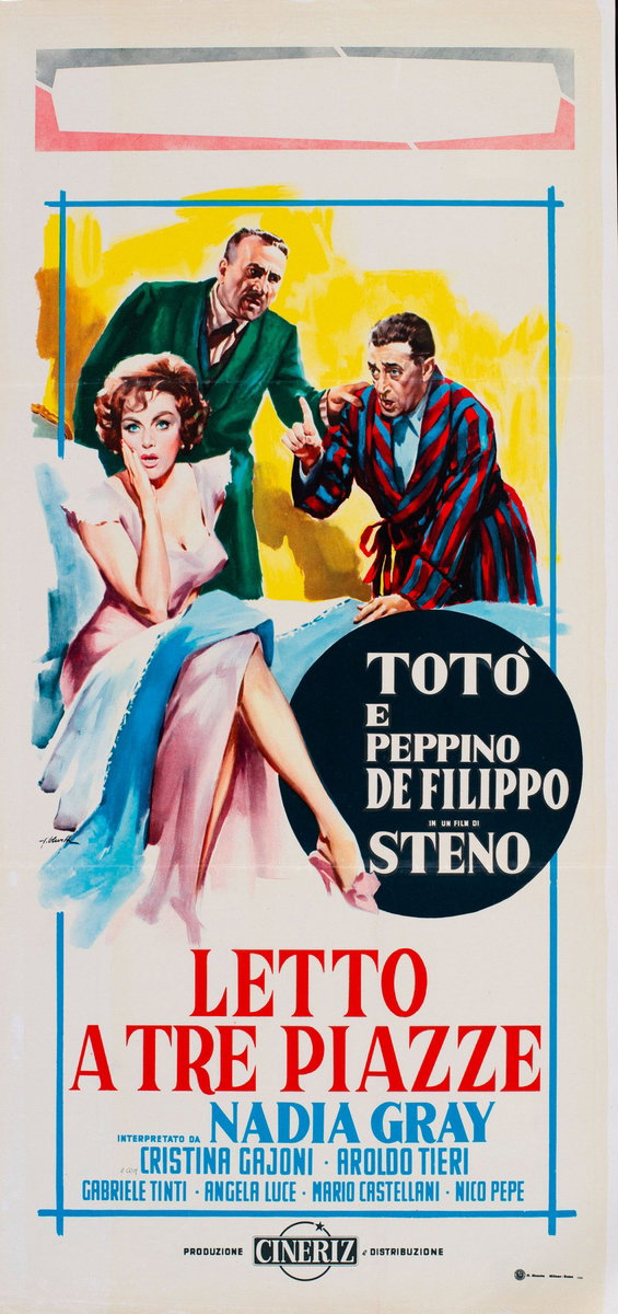 Letto a tre piazze - Lobby Card 1