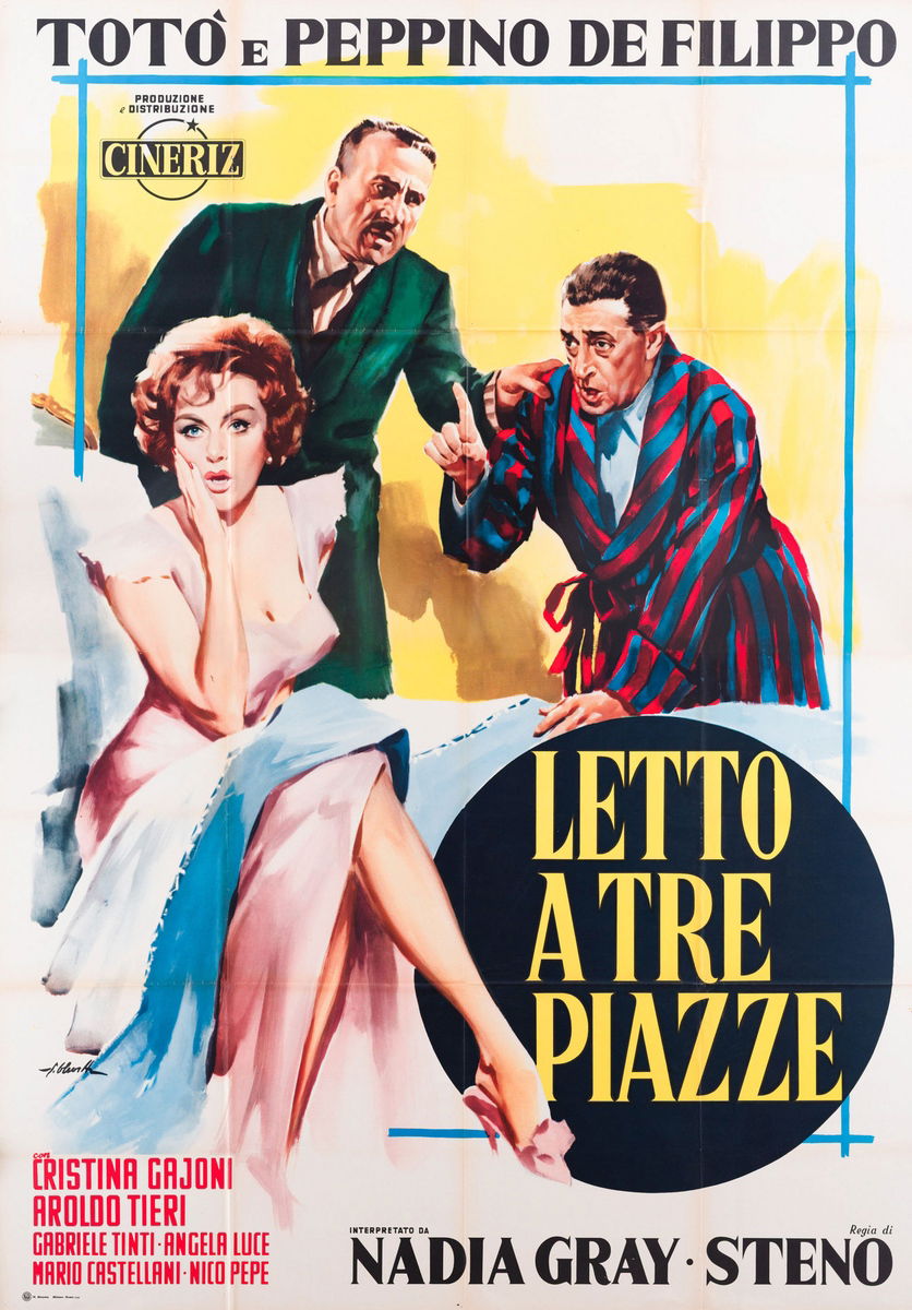 Letto a tre piazze - Manifesto 1