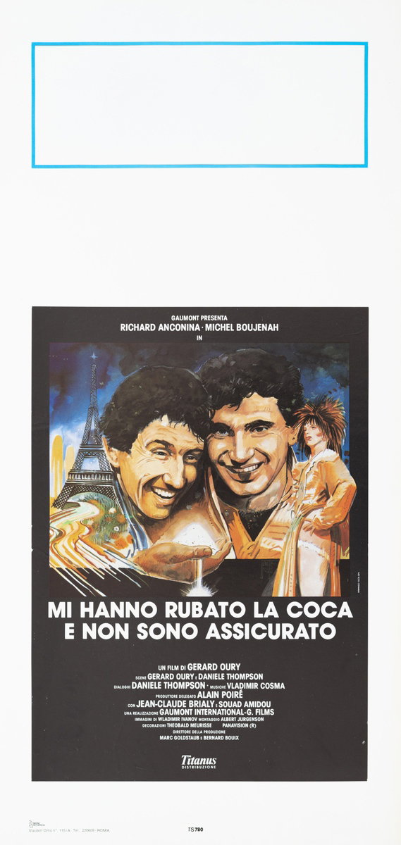 Locandina 2 for the film Levy & Goliath (1987), painted by Armando Testa