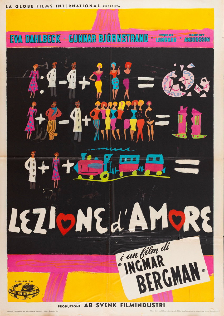 Poster 2 for the film A Lesson in Love (1954)