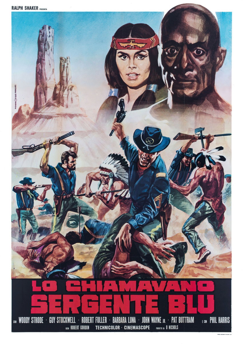 Poster 2 for the film The Gatling Gun (1971), painted by Mario Piovano