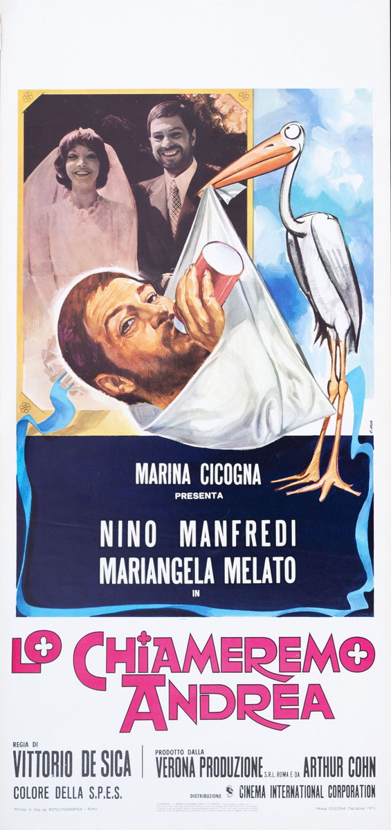 Locandina 2 for the film We'll Call Him Andrea (1972), painted by Piero Ermanno Iaia