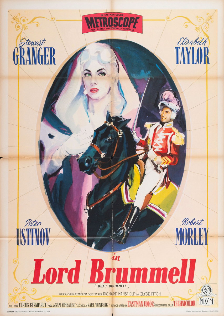 Manifesto 3 per il film Lord Brummell (1954)