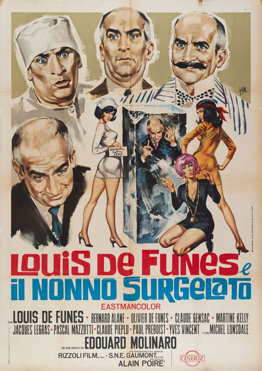 Louis de Funes e il nonno surgelato - Manifesto 1