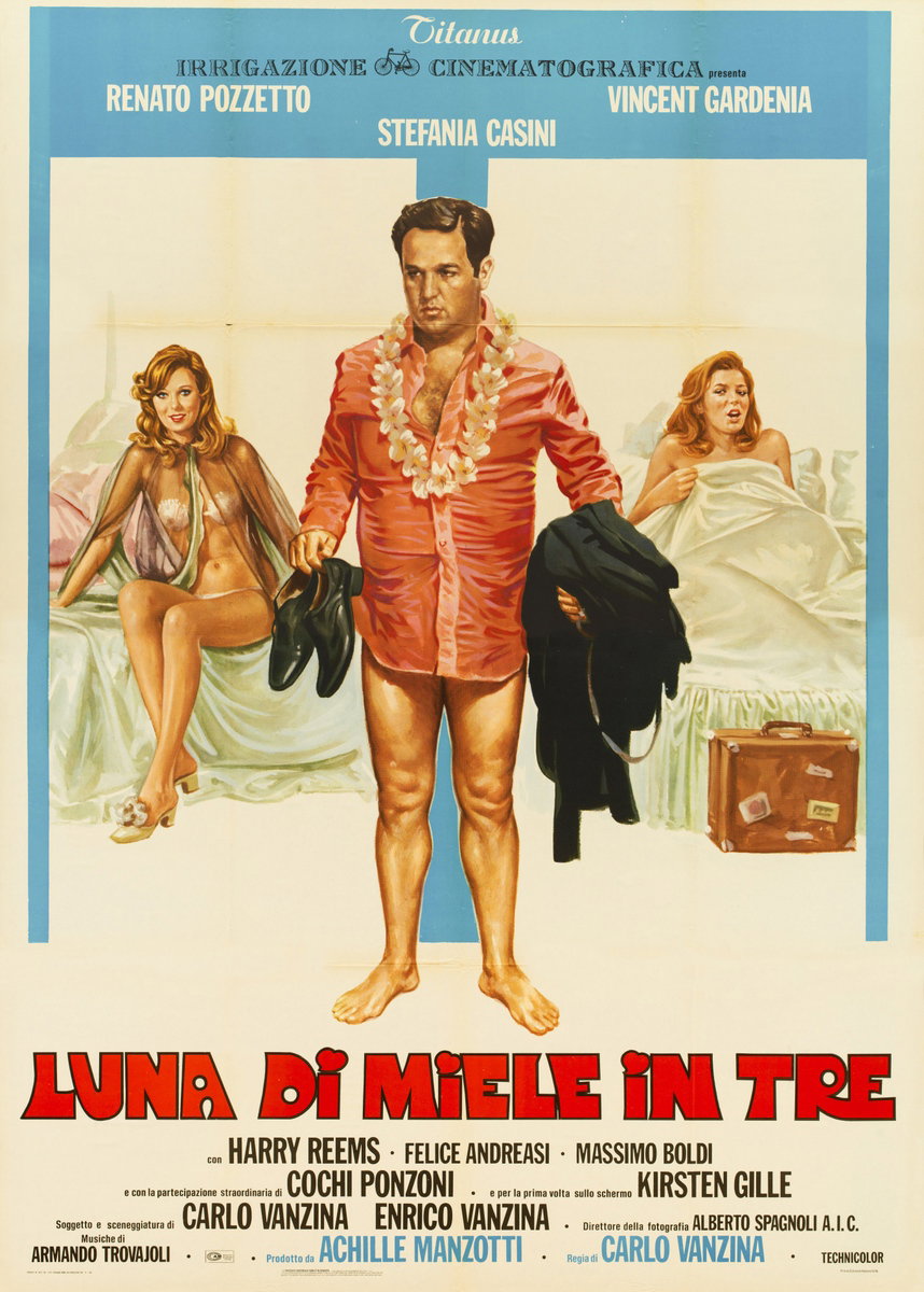 Poster 2 for the film Honeymoon in Three (1976)
