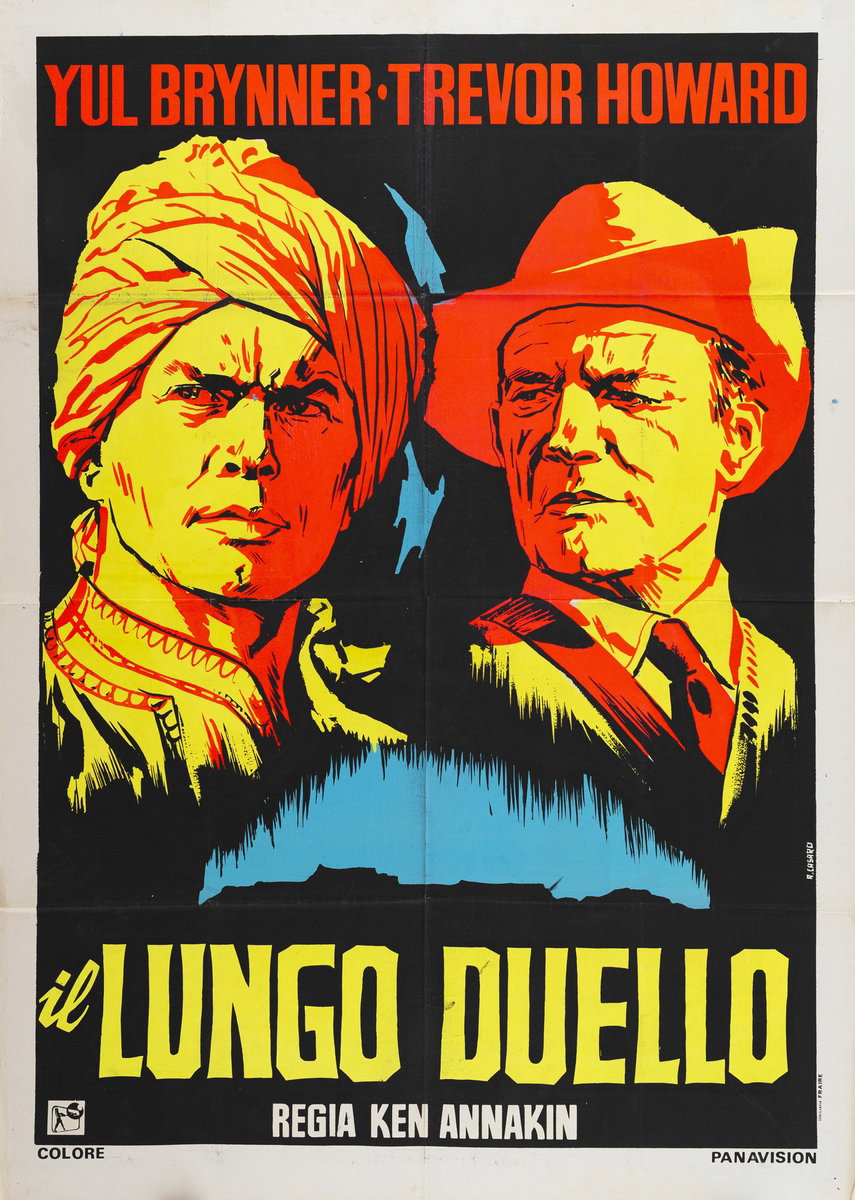 Manifesto 5 per il film Il lungo duello (1967), dipinto da Renato Casaro (Renè)