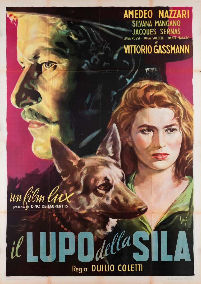 Poster 2 for the film Lure of the Sila (1949), painted by Carlantonio Longi