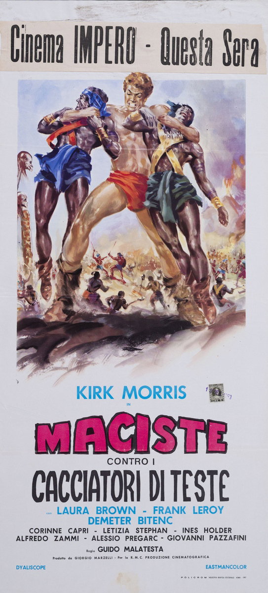 Locandina 2 per il film Maciste contro i cacciatori di teste (1963)
