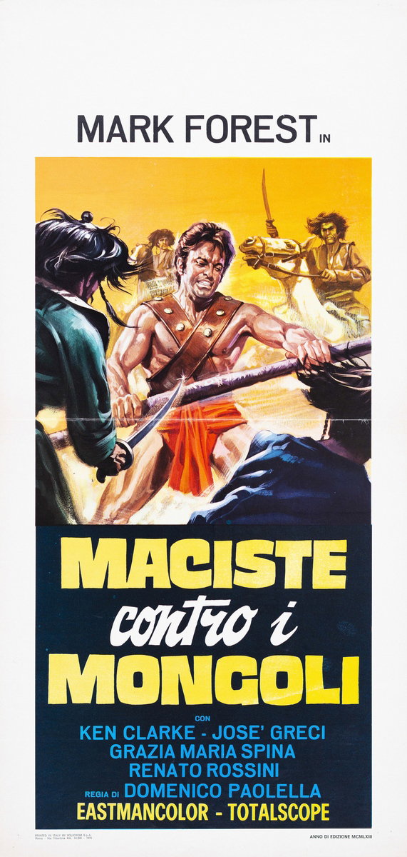 Locandina 2 for the film Hercules Against the Mongols (1963)