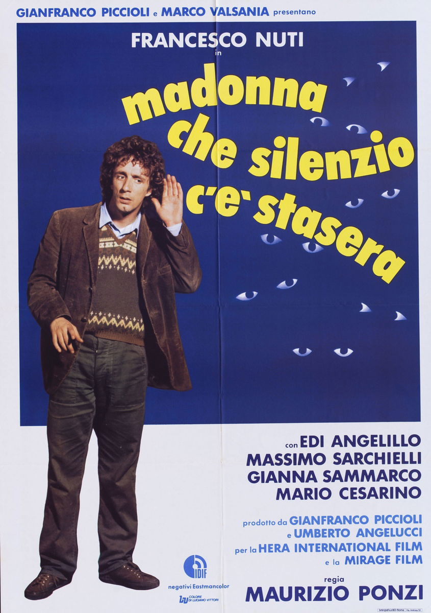 Madonna che silenzio c'è stasera - Manifesto 1