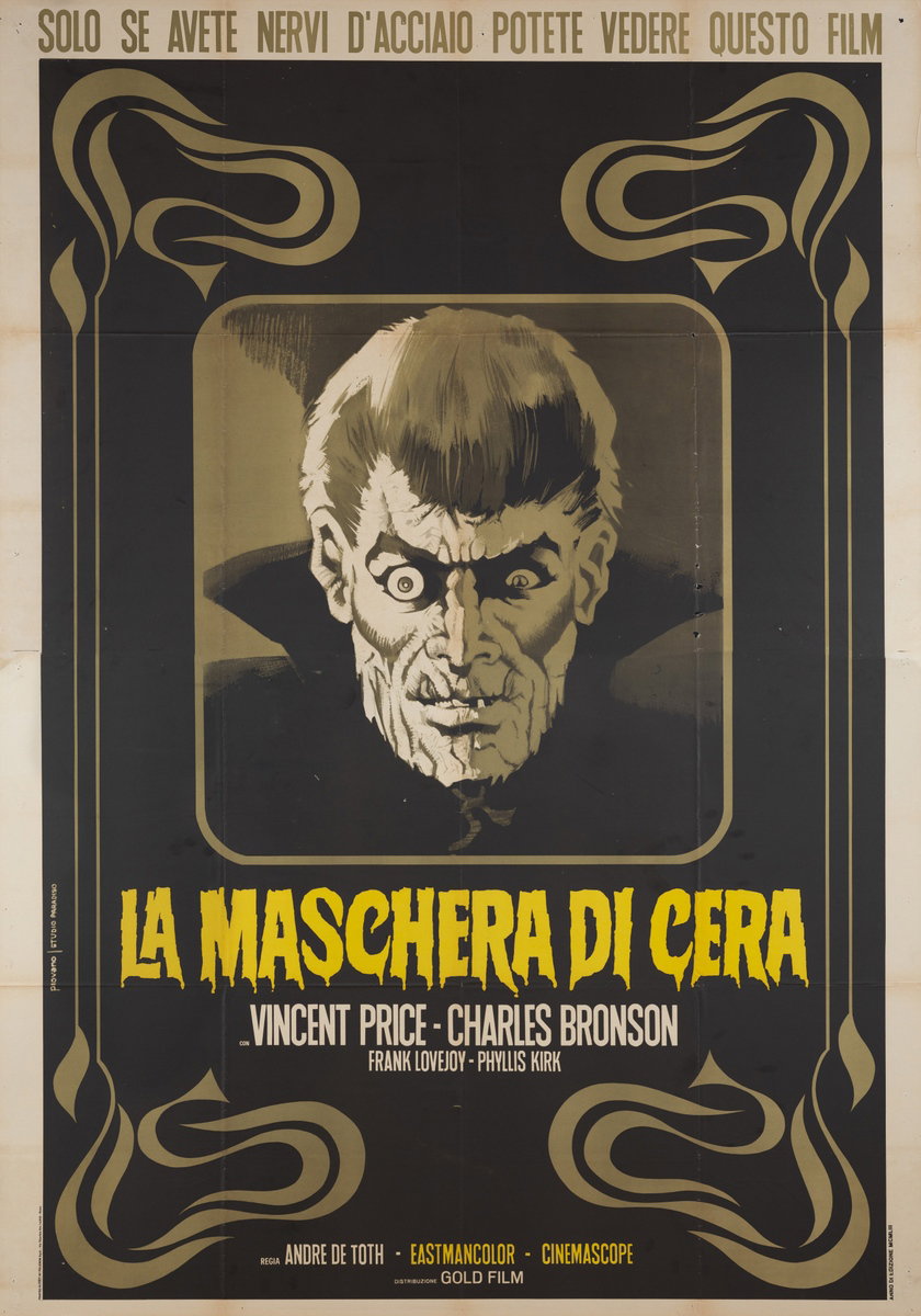 Poster 2 for the film House of Wax (1953), painted by Mario Piovano