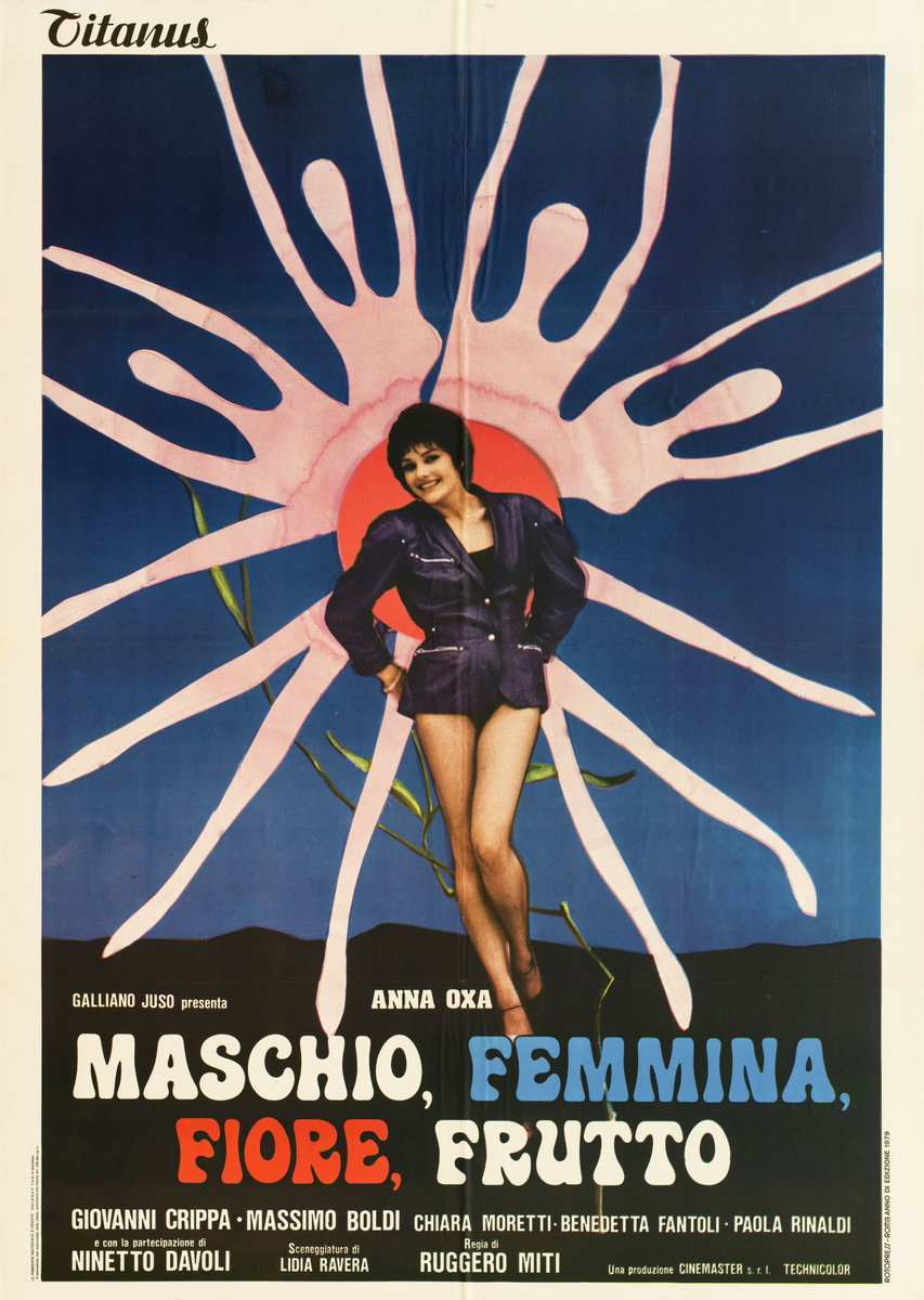Manifesto 2 per il film Maschio, femmina, fiore, frutto (1979)