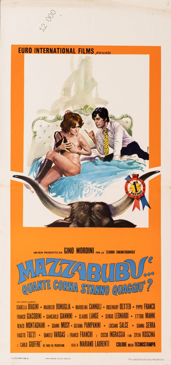Locandina 2 per il film Mazzabubù... quante corna stanno quaggiù? (1971), dipinto da Renato Casaro (Renè)