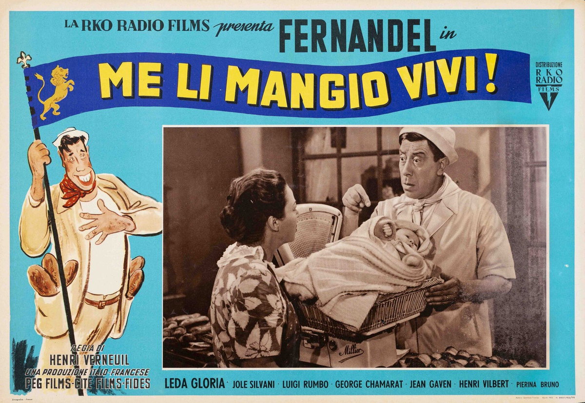 Fotobusta 2 per il film Me li mangio vivi (1953)