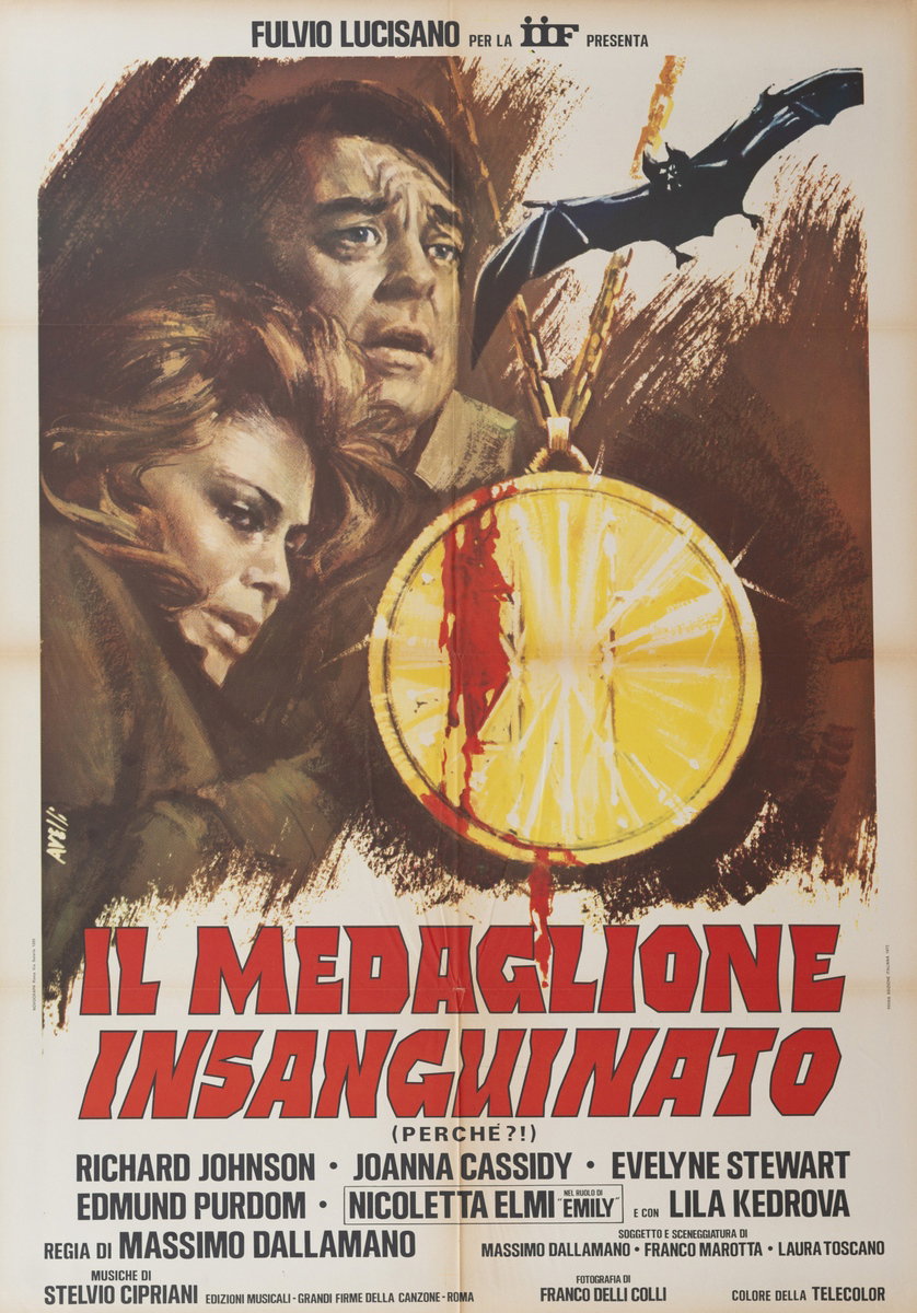 Poster 2 for the film The Night Child (1975), painted by Agatino Avelli