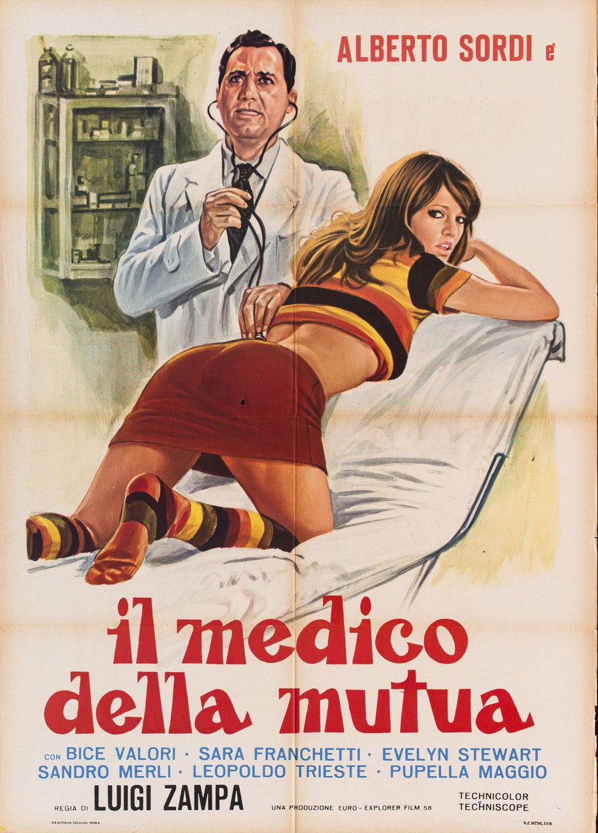 Manifesto 1 per il film Il medico della mutua (1968)