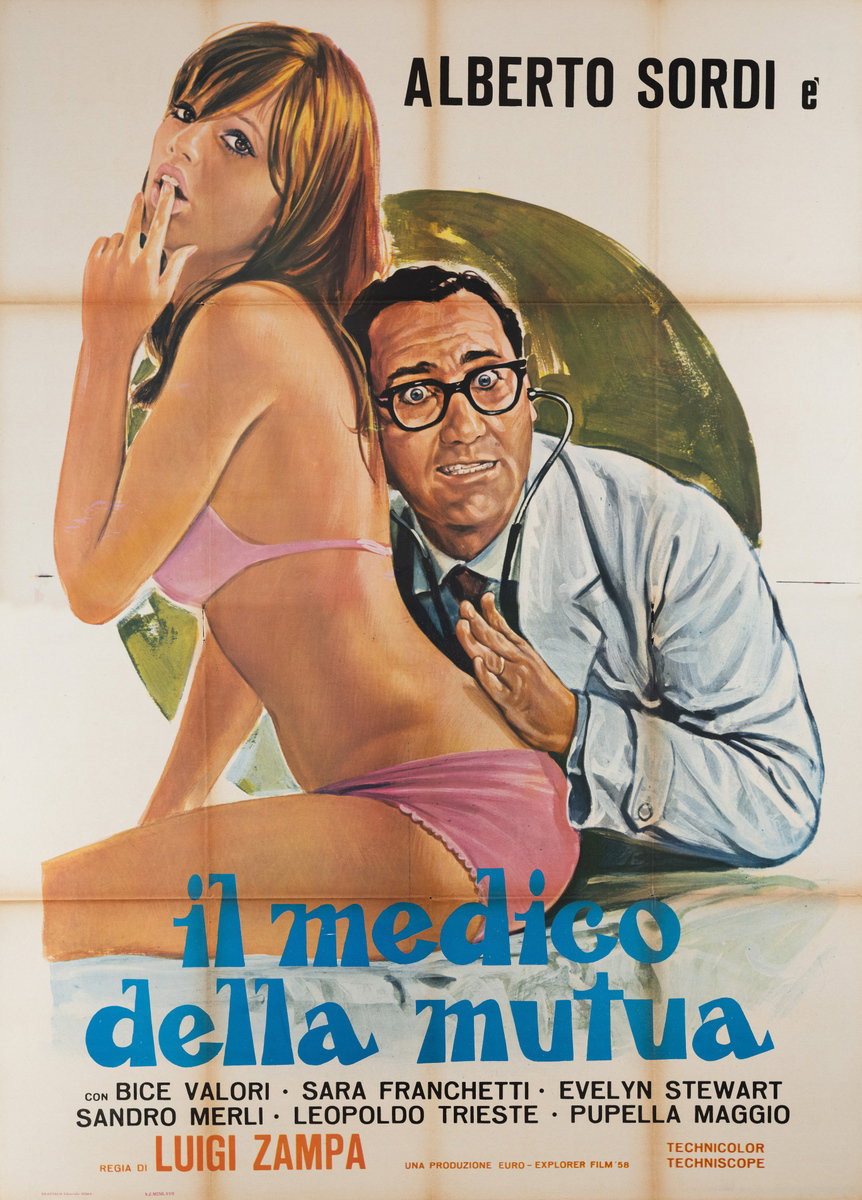 Manifesto 5 per il film Il medico della mutua (1968)