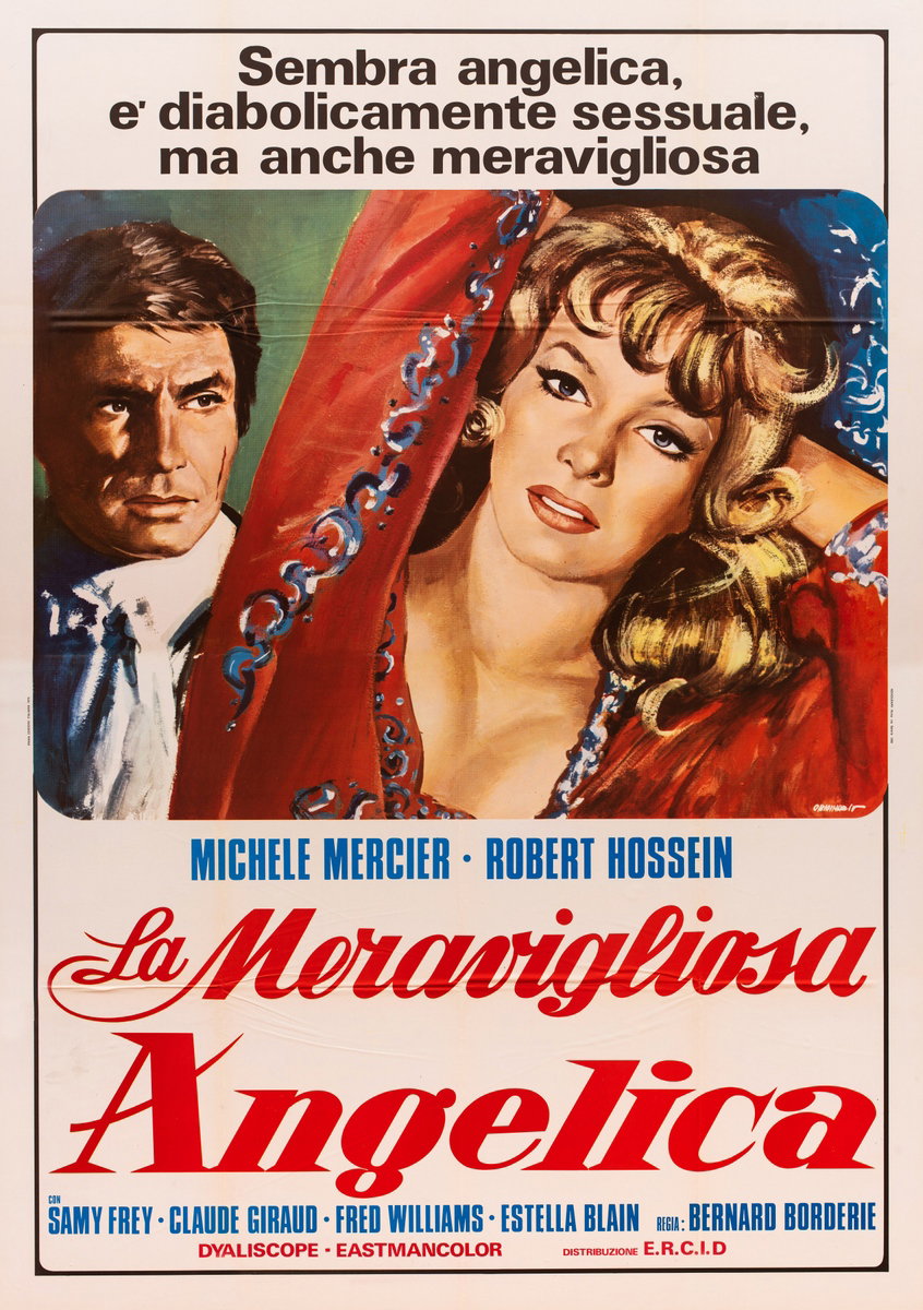 Poster 2 for the film Angelique: The Road To Versailles (1965), painted by Originario