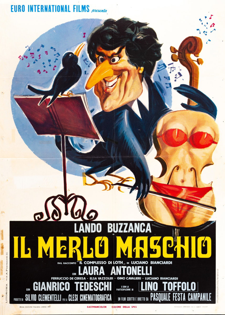 Il merlo maschio - Manifesto 2