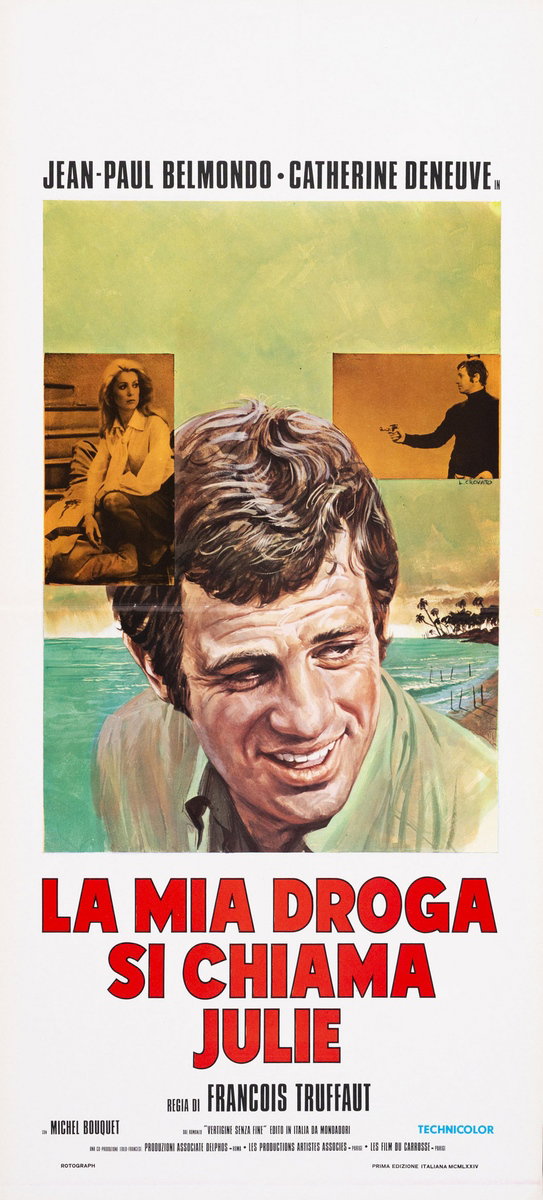 Locandina 2 for the film Mississippi Mermaid (1969), painted by Luciano Crovato