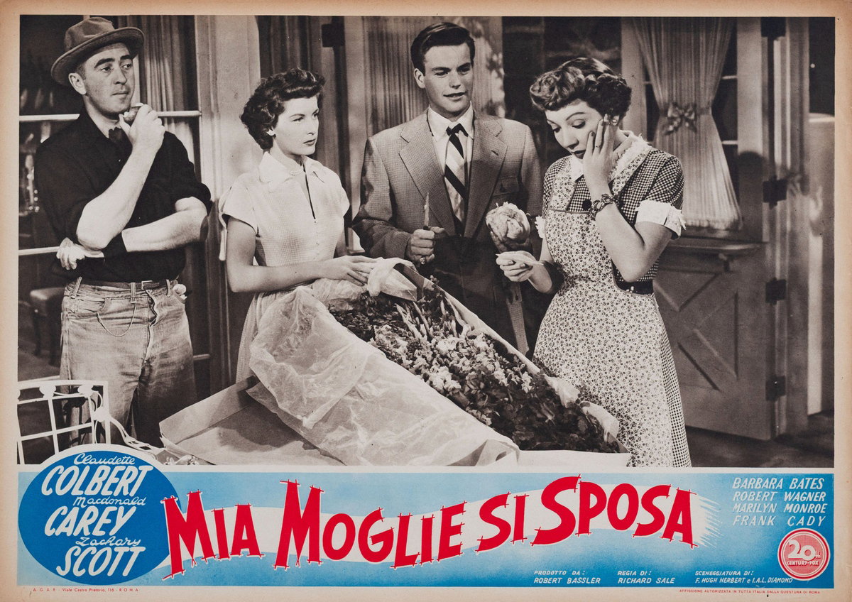 Fotobusta 2 per il film Mia moglie si sposa (1951)