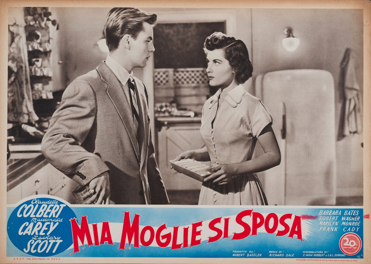 Fotobusta 3 per il film Mia moglie si sposa (1951)