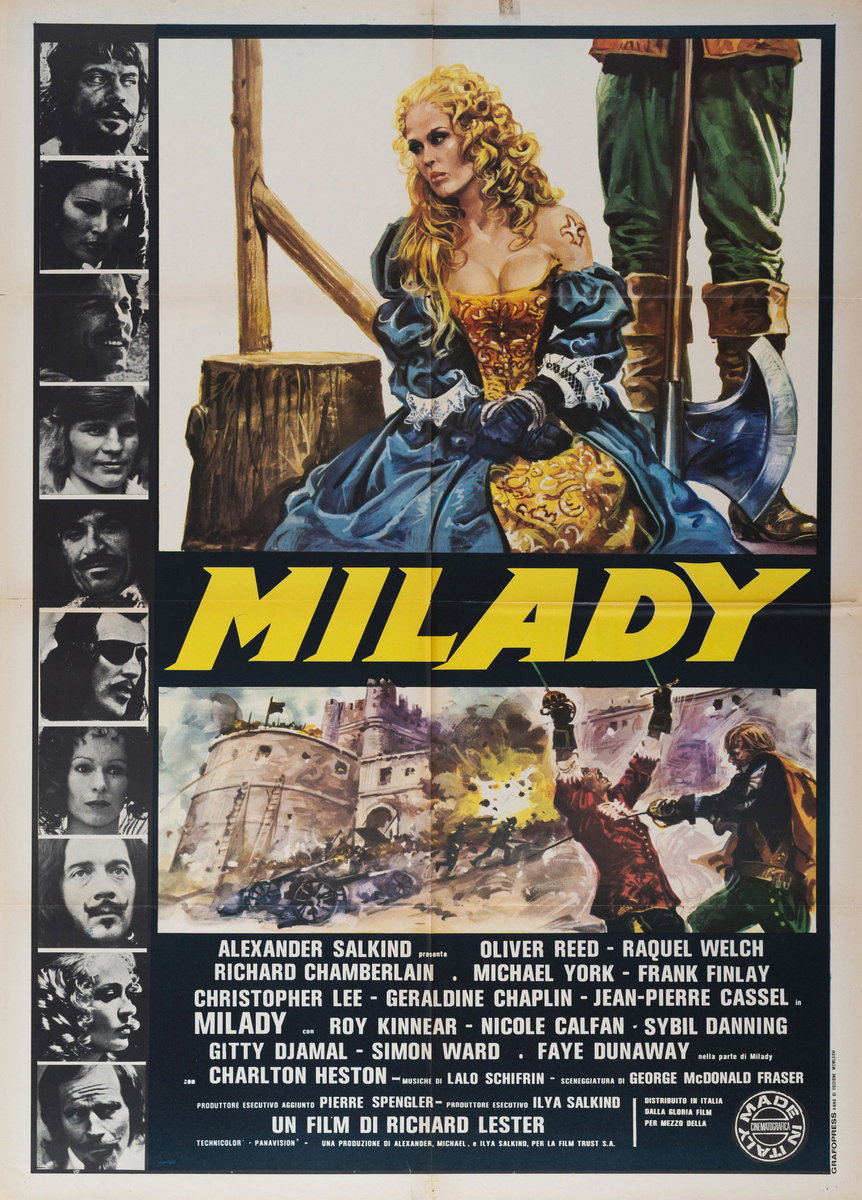 Manifesto 2 per il film Milady - I quattro moschettieri (1974)
