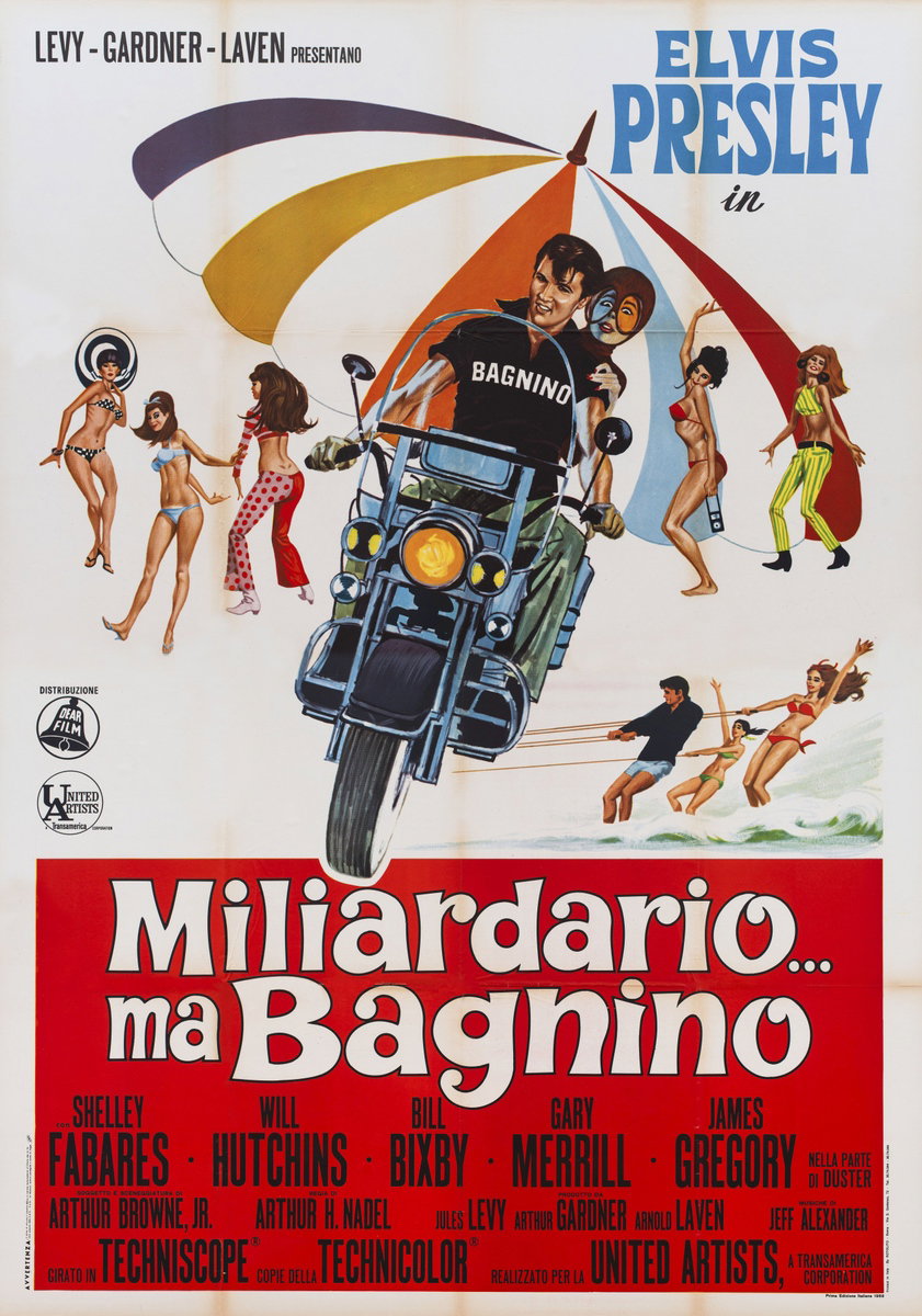 Manifesto 2 per il film Miliardario... ma bagnino (1967)