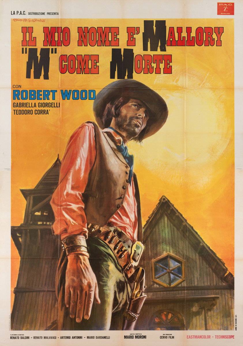 Poster 2 for the film My Name Is Mallory... M Means Death (1971), painted by Rodolfo Gasparri
