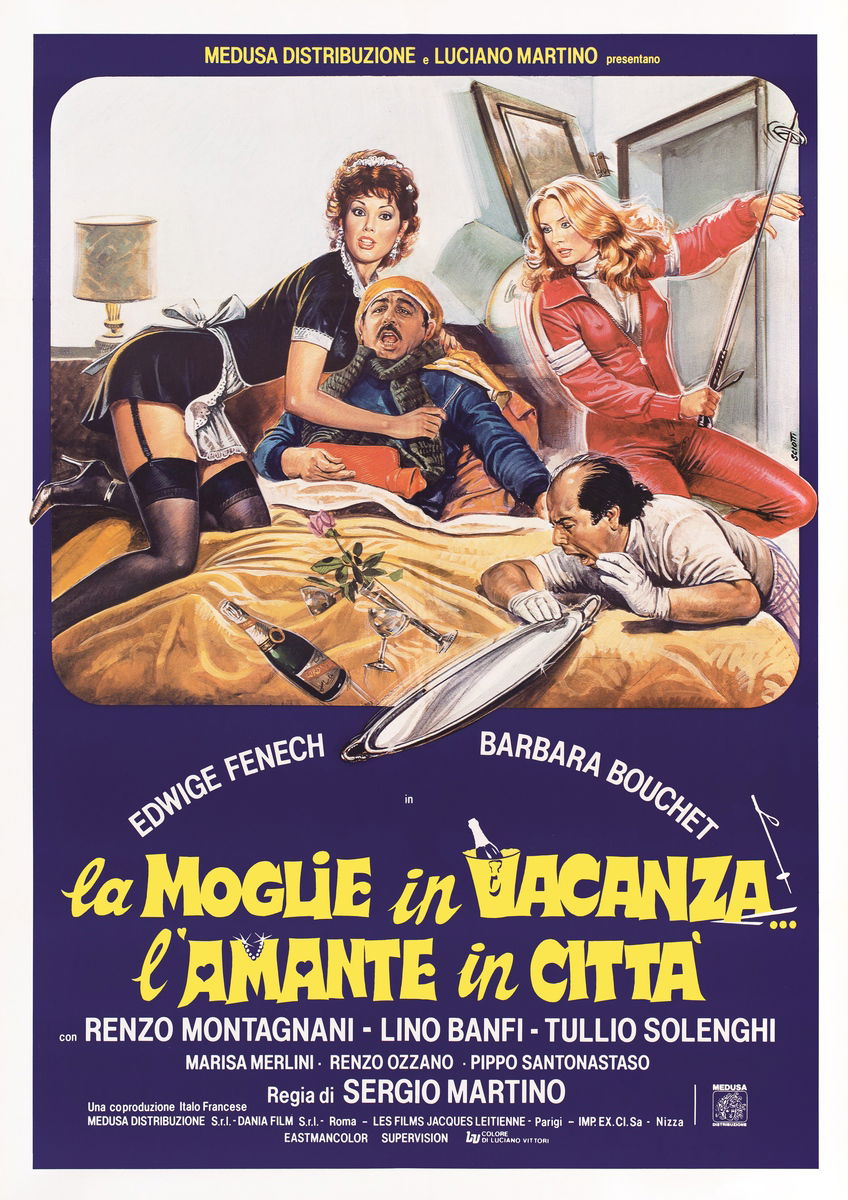 La moglie in vacanza... l'amante in città - Manifesto 1