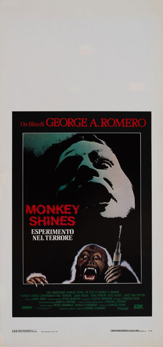Monkey Shines - Lobby Card 1