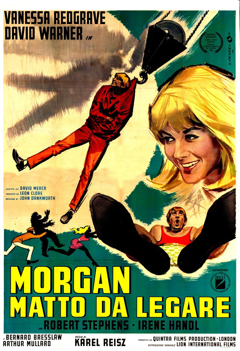 Poster 2 for the film Morgan: A Suitable Case for Treatment (1966), painted by Angelo Cesselon