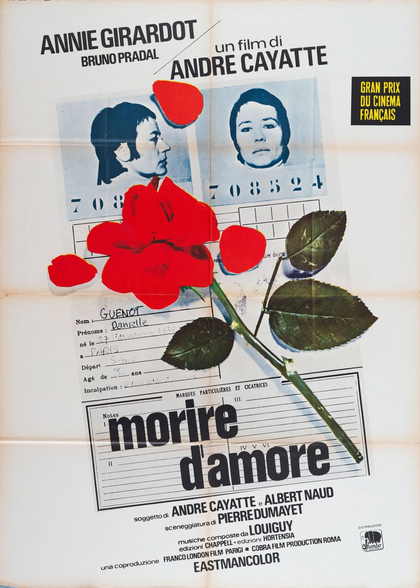 Manifesto 3 per il film Morire d'amore (1971)