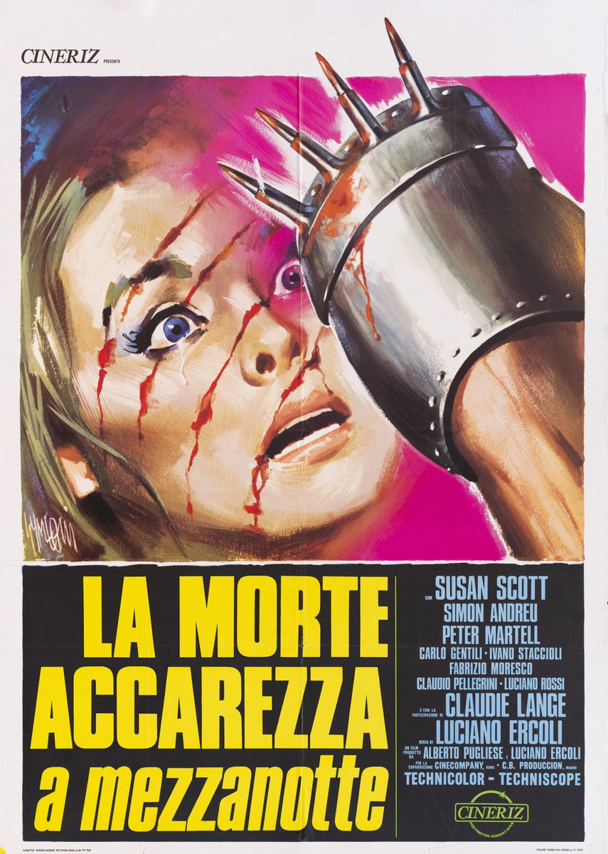 La morte accarezza a mezzanotte - Manifesto 1