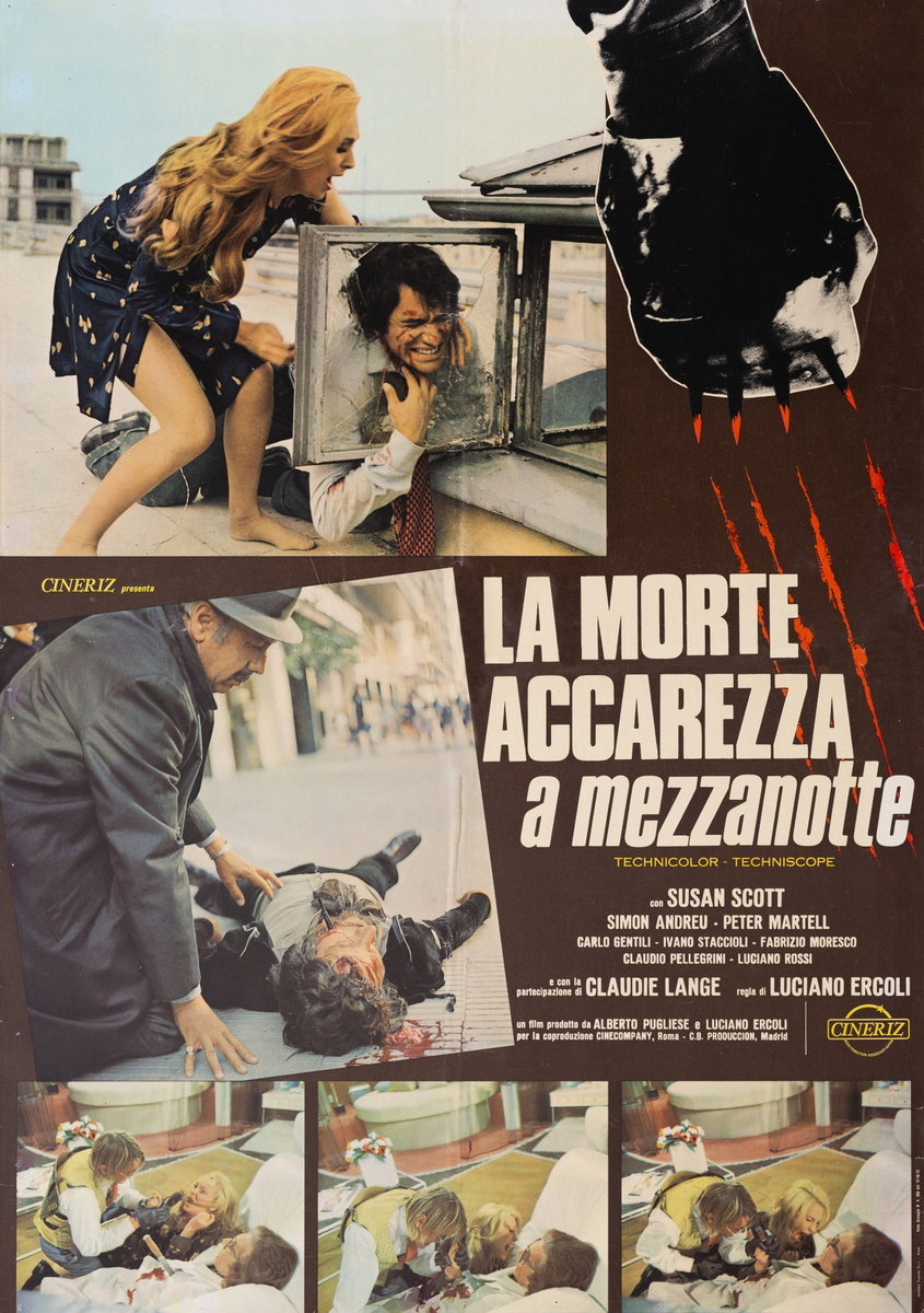 Poster 2 for the film Death Walks at Midnight (1972)